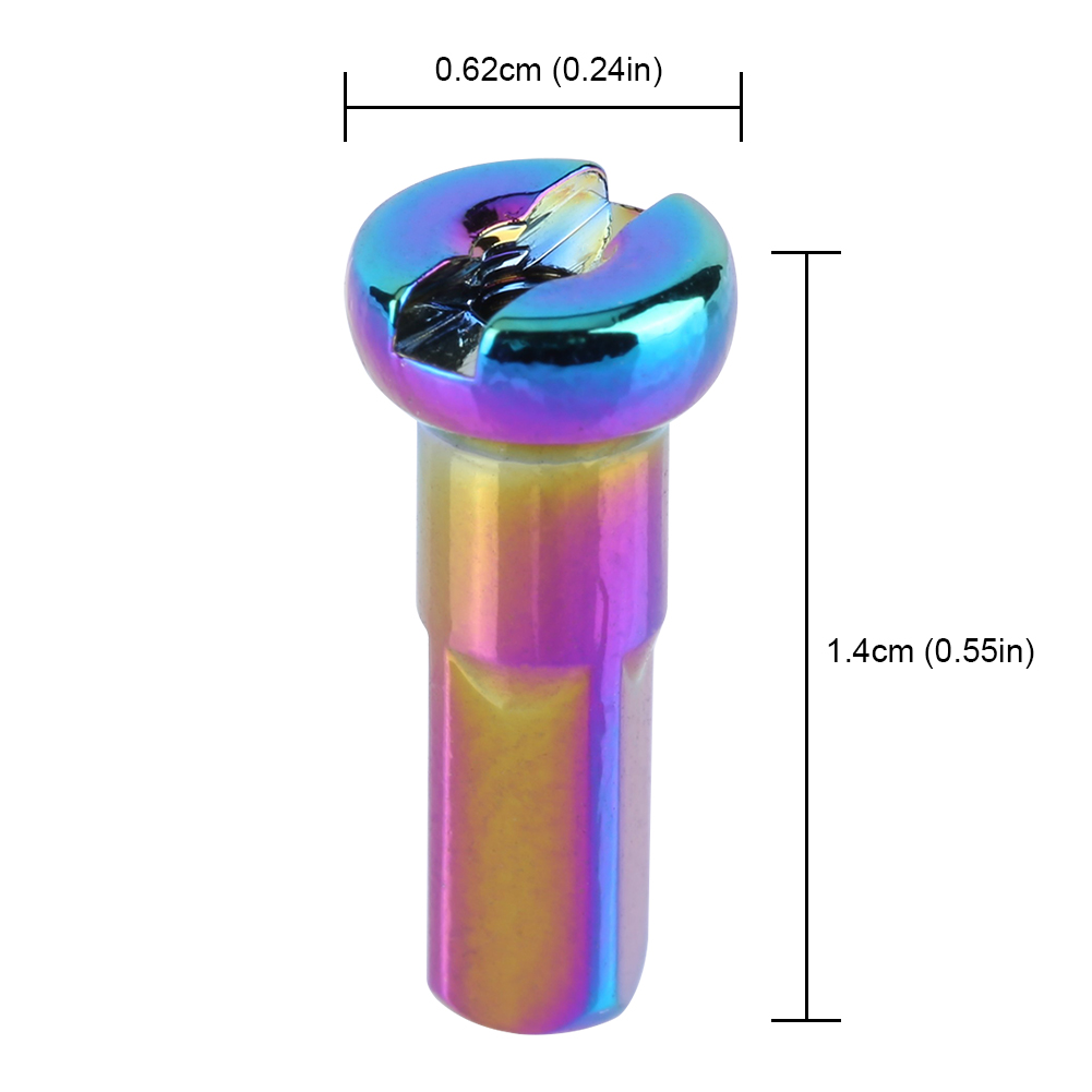 Mountain Biking Tips - 10 ชิ้น จุกปลายซี่ลวดจักรยาน อะลูมิเนียมอัลลอย 14G จุกปลายซี่ลวดสำหรับจักรยานเสือภูเขาและจักรยานถนน