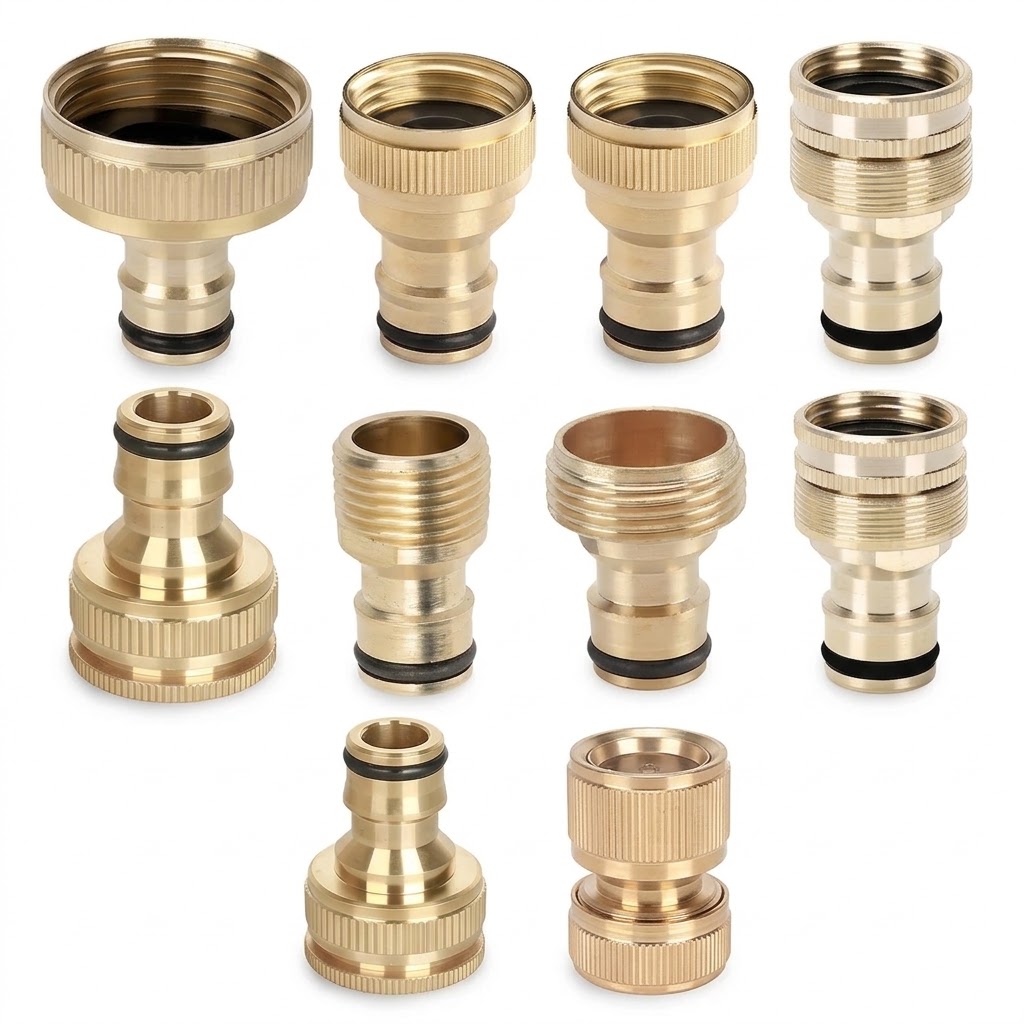 Spoke Nipple Brass - ข้อต่อทองเหลืองขนาด 1/2 3/4 1 นิ้ว แบบเกลียวตัวผู้-ตัวเมีย