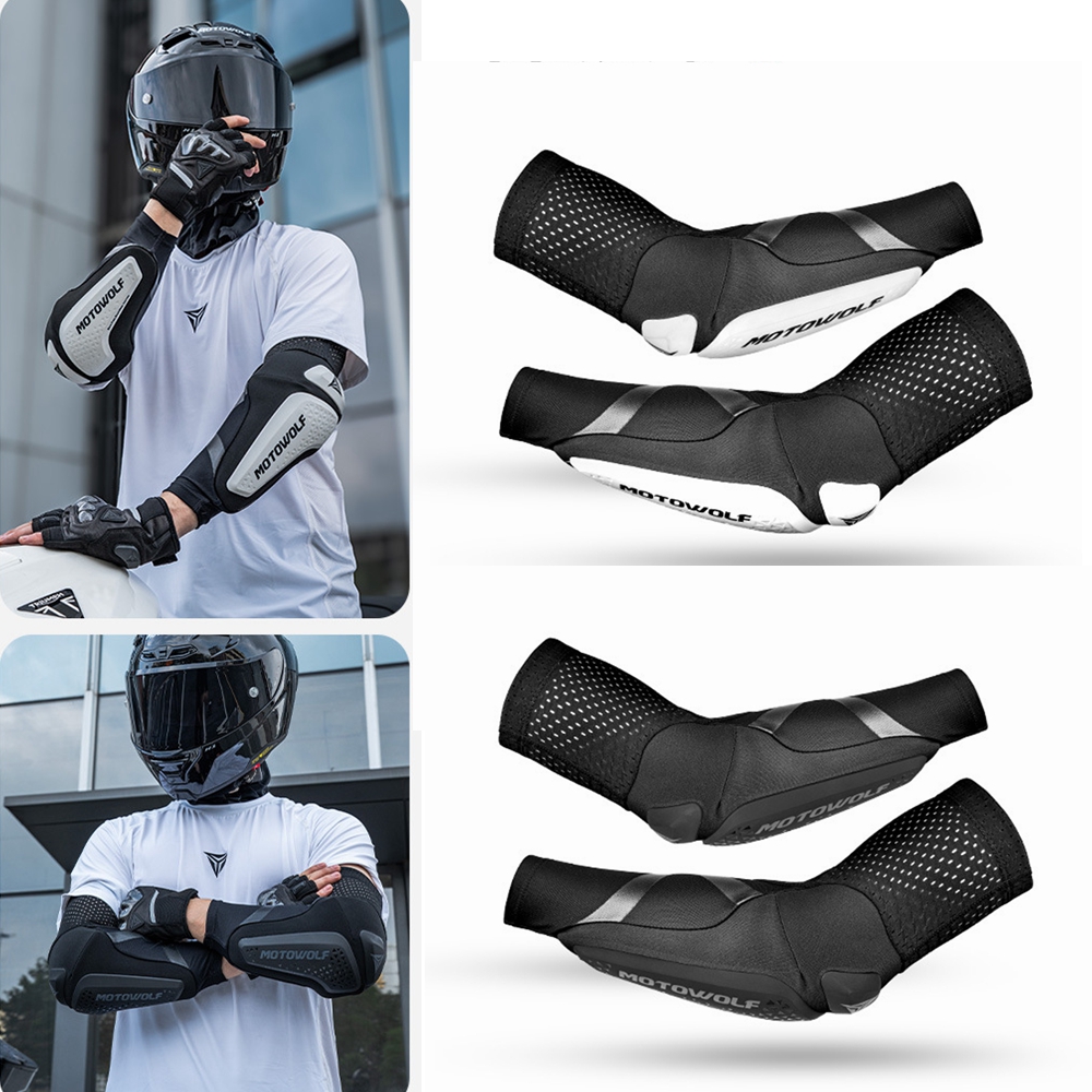 Mountain Biking Elbow Pads - แผ่นป้องกันข้อศอกสำหรับมอเตอร์ไซค์ ปลอกแขนป้องกันข้อศอกสำหรับจักรยานเสือภูเขา ระบายอากาศได้ดี ได้รับการรับรองมาตรฐาน CE สำหรับมอเตอร์ไซค์