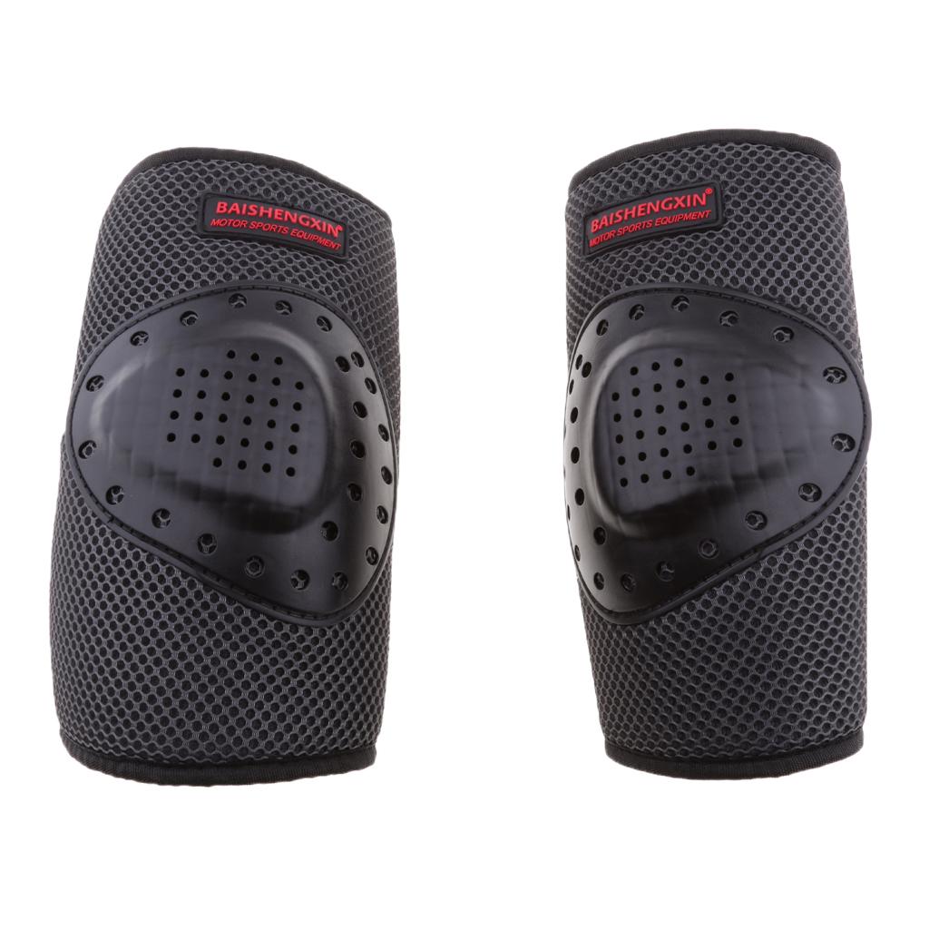 Mountain Biking Elbow Pads - ชุดสนับเข่าและศอกสำหรับขี่มอเตอร์ไซค์แบบยูนิเซ็กซ์ ป้องกันการกระแทก สำหรับ BMX จักรยานเสือภูเขา และสเก็ตบอร์ด