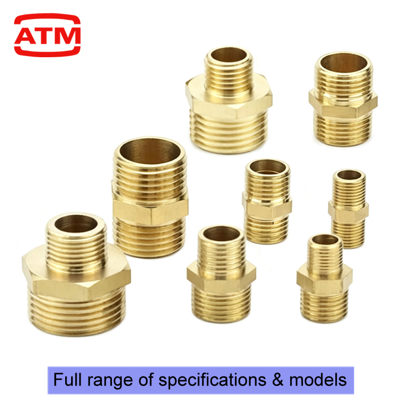 Spoke Nipple Brass - ข้อต่อท่อทองเหลืองแบบหกเหลี่ยม ข้อต่อเร็ว ขนาด 1/8
