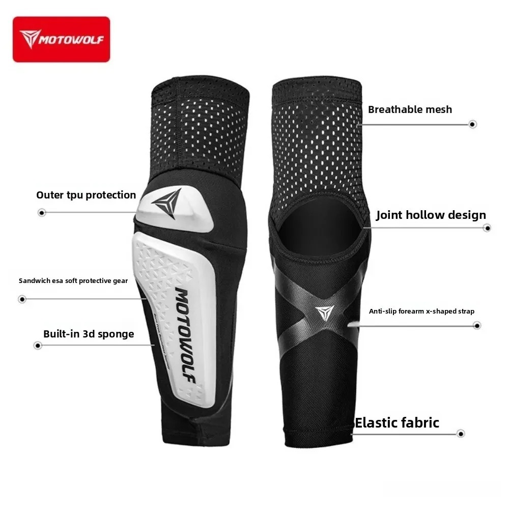 แผ่นรองข้อศอกสำหรับมอเตอร์ไซค์ - Mountain Biking Elbow Pads บทวิจารณ์และราคา